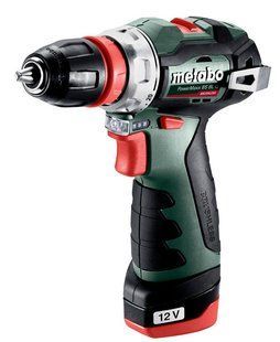Шуруповерт-дрель акумуляторний Metabo PowerMaxx BS BL Q 12В 2х2.0Ач 20&middot;38Нм кейс 0-400&middot;0-1500об/мин 0.8кг