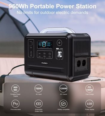 Choetech BS005-EU-BK Зарядна станція 1200Вт