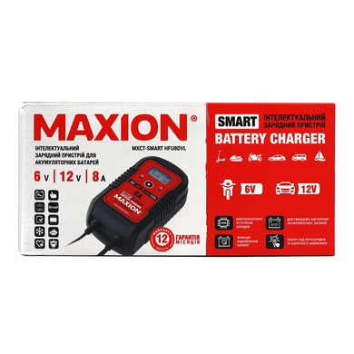 Інтелектуальний зарядний пристрій MAXION MXCT SMART HFU8DVL (6/12V, 4/8A)