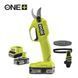 Ryobi Секатор Ryobi RY18SCA-115P 5133005563, аккумуляторный ONE+, 18В, АКБ 1.5 Ач, до 25 мм, с кобурой и точильной