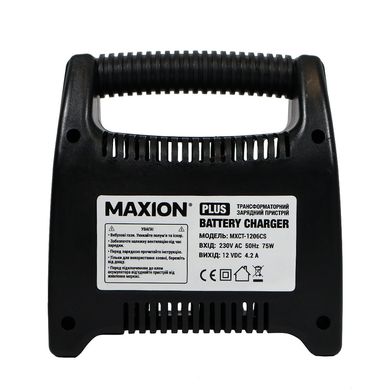 Трансформаторное зарядное устройство MAXION MXCT-1206CS (6A. 12V)