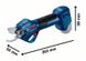 Bosch Секатор Pro Pruner акумуляторний, 12В, 3.0 Ач, до 25мм, 1кг, сет. 2 ак.