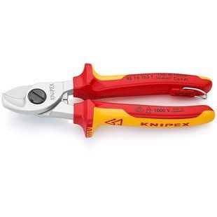 Ножиці для різання кабелів зі страхувальним кріпленням KNIPEX 95 16 165 T