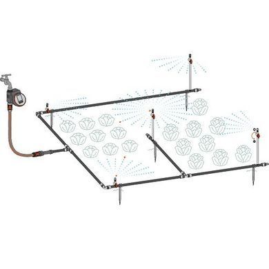 Комплект для полива Gardena Micro-Drip-System клумб и грядок площадью до 60 м2