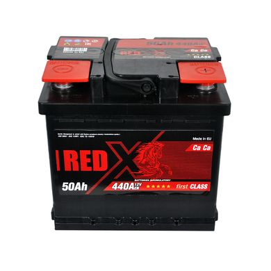 Автомобільний акумулятор RED X (545 80) (L1) 50Ah 440A R+