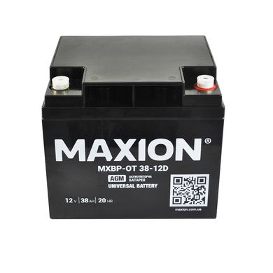 Акумулятор промисловий MAXION MXBP OT 12 - 38D (12V, 38Ah)