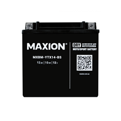 Мото аккумулятор AGM YTX 14-BS MAXION (12V, 12A), сухозаряженный, без электролита