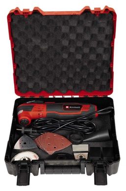 Einhell Многофункциональный инструмент TE-MG 350 EQ, 350Вт, 11000-20000обхв, LED, набор насадок, кейс, 1.31кг