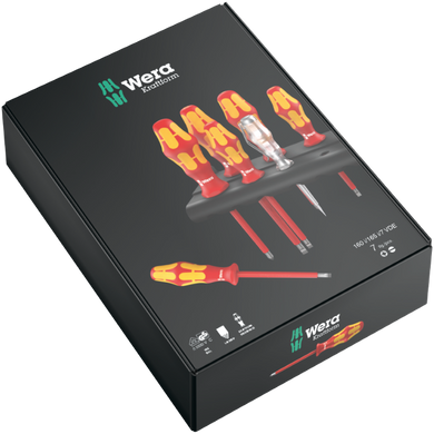 Набор отверток WERA Kraftform Plus 160 i/165 i/7 Rack Pozidriv, 05006148001