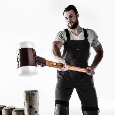 Молоток щадний-кувалда HALDER SIMPLEX ручка дерево Hickory, &Oslash;80 бойок нейлон/мякий метал, 3089.081