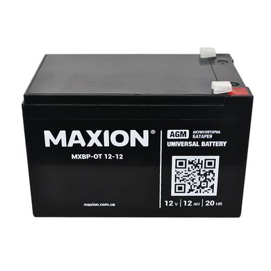 Акумулятор промисловий MAXION MXBP OT 12 - 12 (12V, 12Ah)