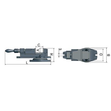 Тиски станочные Optimum FMS 200