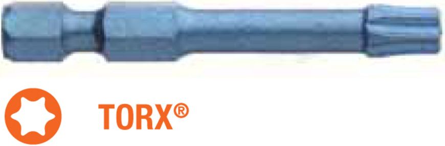 Насадка викруткова ударна USH Blue Shock : TORX T25 x 30 мм, Уп. 25 шт.
