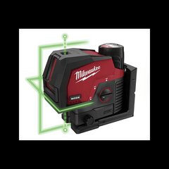 Линейно-точечный лазерный нивелир Milwaukee M12 3PL-0C 4933478100 с зелёным лучом MILWAUKEE