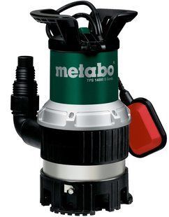 Насос погружной комбинированный Metabo TPS 14000 S COMBI, 770Вт, 14куб/ч, высота подачи 8.5м, погружение до 7м, внутренняя резьба