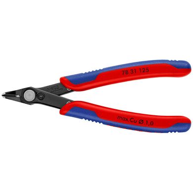 Кусачки прецизионные для самых тонких работ по резанию Electronic Super Knips® Knipex, 125 мм