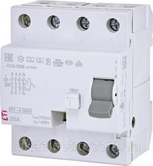 Диф. реле EFI-4 G/KV 25/0,1 тип A (10kA)