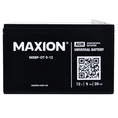 Аккумулятор промышленный MAXION MXBP OT 12-9 (12V, 9Ah)