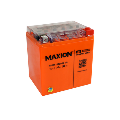 Мото аккумулятор GEL YB 30L-BS MAXION (12V, 30A)