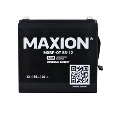 Акумулятор промисловий MAXION MXBP OT 12 - 55 (12V, 55Ah)