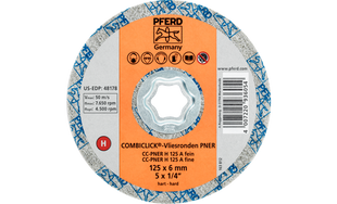 Pferd Круг 125*6 CC-PNER H 125 A F система COMBICLICK для шлифования нерж.