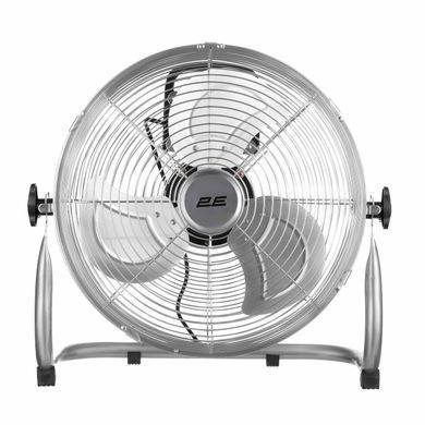 Вентилятор напольный 2E PowerWind 30C профессиональный, 30см, 60Вт, кнопки, двигатель медь 100%, серебряный