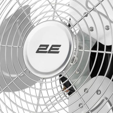 Вентилятор напольный 2E PowerWind 30C профессиональный, 30см, 60Вт, кнопки, двигатель медь 100%, серебряный