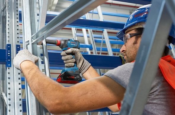 Гайковерт ударный аккумуляторный Bosch Professional GDX 18V-200 С 18В АКБ 2х5Ач 200Нм 3400об/мин М6-М16 1.2кг