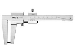 Штангенциркуль для гальмівних дисків YATO: l=160 мм, з діап.- 0-60 мм, точн ± 0,1мм, губки-55мм [50]