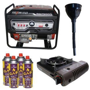 Бензиновый генератор EF Power RD7500S + газовая плитка Orcamp CK-505 + 4 газовых картриджа 400 мл