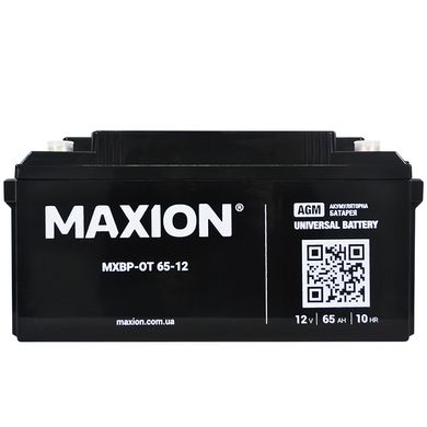 Аккумулятор промышленный MAXION MXBP OT 12 – 65 (12V, 65Ah)