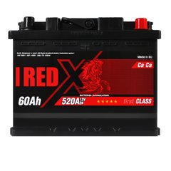 Автомобильный аккумулятор RED X (555 80) (L2) 60Ah 520A R+