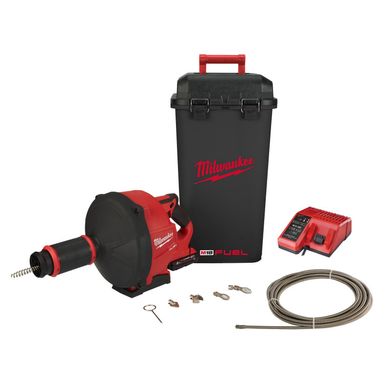 Аккумуляторная прочистная машина MILWAUKEE M18 FUEL FDCPF10-201C Тросиком 10 мм