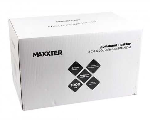 Maxxter MX-HI-PSW1000-01 Источник бесперебойного питания длительного действия, 1000 VA