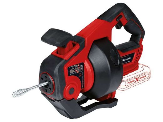 Einhell Пристрій для прочищення труб TE-DA 18/760 Li - Solo акум., PXC, 18В, 560 об/хв, трос 7.6 м, d7мм,