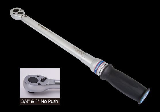 Ключ динамометричний 1" 200-1000 Nm подвійна установка, гумова ручка