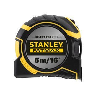 Рулетка измерительная FatMax&reg;Autolock длиной 5 м/16, шириной 25 мм, в прорезиненном корпусес, двухсторонней шкалой STANLEY FMHT43242-0