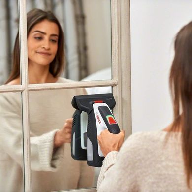 Пилосос Bosch GlassVAC оконный, акумуляторний, 3.6В, 2Аг, контейнер 0.1 Л, 0.7 кг, + насадки и пульв.