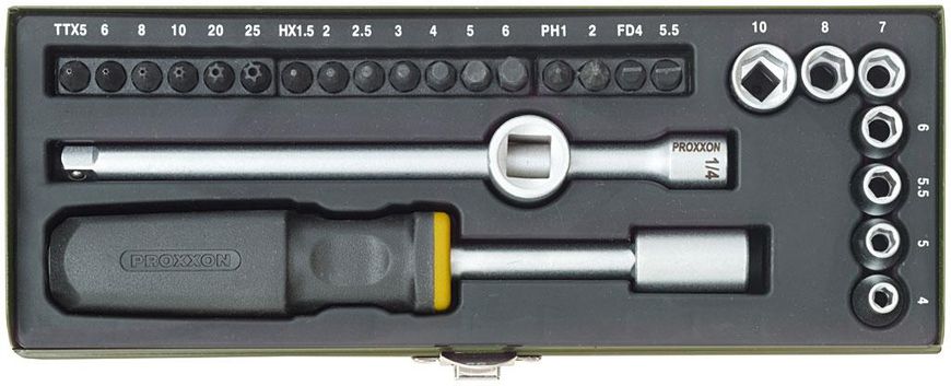 Набор точного инструмента механика на 1/4' Proxxon 23080