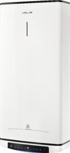 Водонагреватель электричество. Ariston плоский слим VELIS PRO DRY WIFI 100 EU, 100л, 2*1,5кВт, сухой тен, ун. монтаж, электричество. ручка, B,