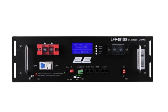 2E Акумуляторна батарея LFP48100 48V/100Ah 19" LCD 16S