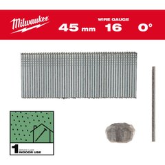 Набор гвоздей для гвоздезабивного инструмента 16G/0°/45mm/G/SC1 (2500шт) MILWAUKEE