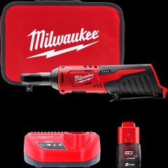 Гайкокрут кутовий акумуляторний 3/8" MILWAUKEE, M12 IR-201B, 47Нм, (+ заряд.пристрій, 1 акум.Х 2Аг,