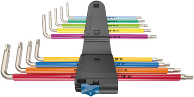 Набор Г-образных ключей с фиксирующей функцией 3967/9 TX SXL Multicolour HF Stainless 1, нержавеющая сталь,