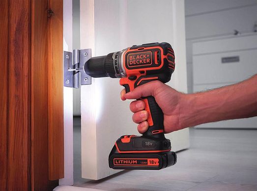 Дриль-шурупокрут акумуляторний безщітковий BLACK+DECKER BL186KB