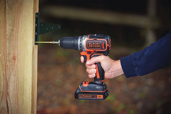 Дриль-шурупокрут акумуляторний безщітковий BLACK+DECKER BL186KB