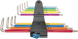 Набір Г-подібних ключів із фіксувальною функцією 3967/9 TX SXL Multicolour HF Stainless 1, неіржавка сталь,