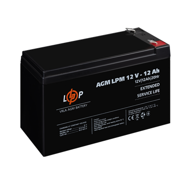 Акумулятор AGM LPM 12V - 12 Ah