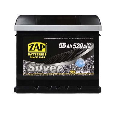 Автомобільний акумулятор ZAP Silver 55Ah 520A L+ (555 85) (L1)