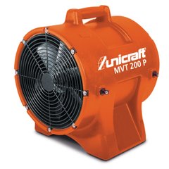 Вентилятор промышленный осевой Unicraft MVT 200P в комплекте с гибким вентиляционным шлангом